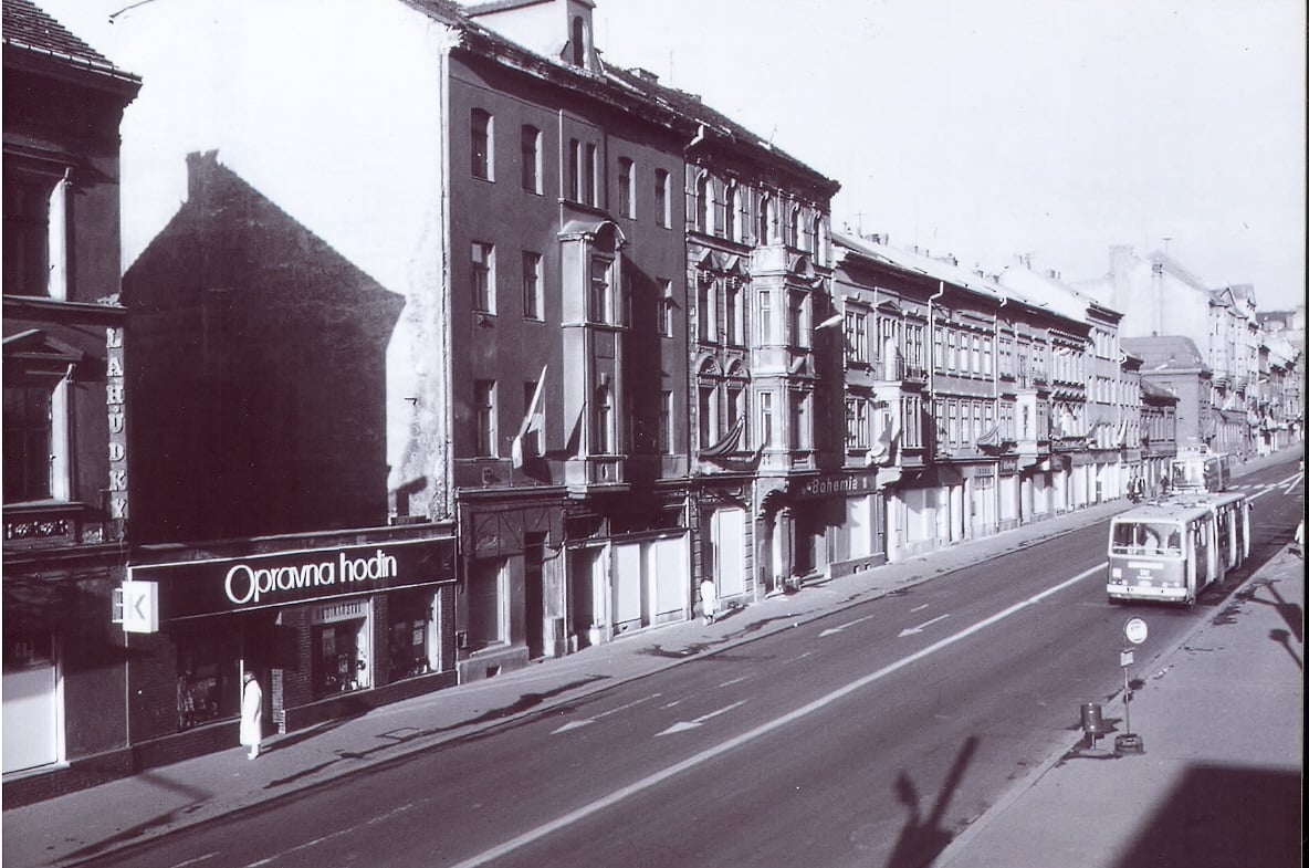 Fučíkova – Masarykova ulice Dnes Hotel Clarion nad Rybárnou