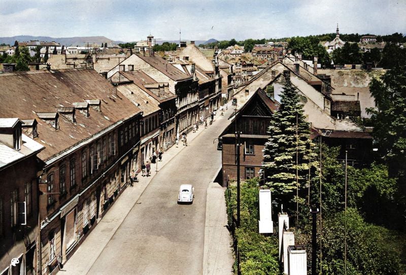 Hrnčířská ulice Česká Lípa 60. léta