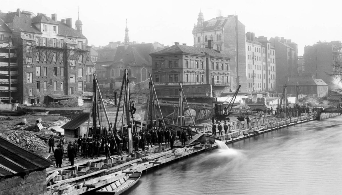 Praha, rok 1904 – Masarykovo nábřeží