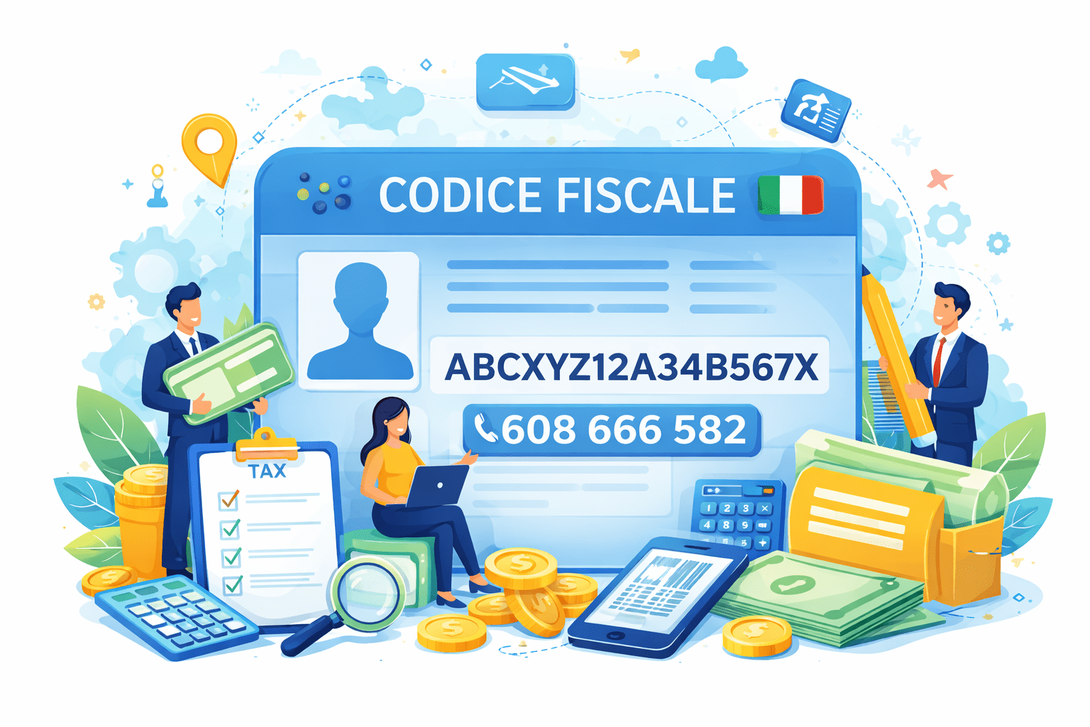 Vyřízení identifikační číslo Itálie